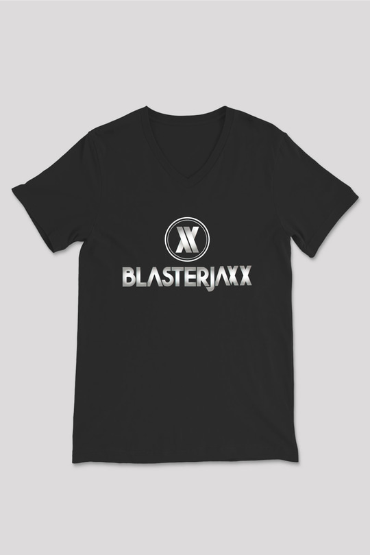 Blasterjaxx Siyah Unisex V Yaka Tişört
