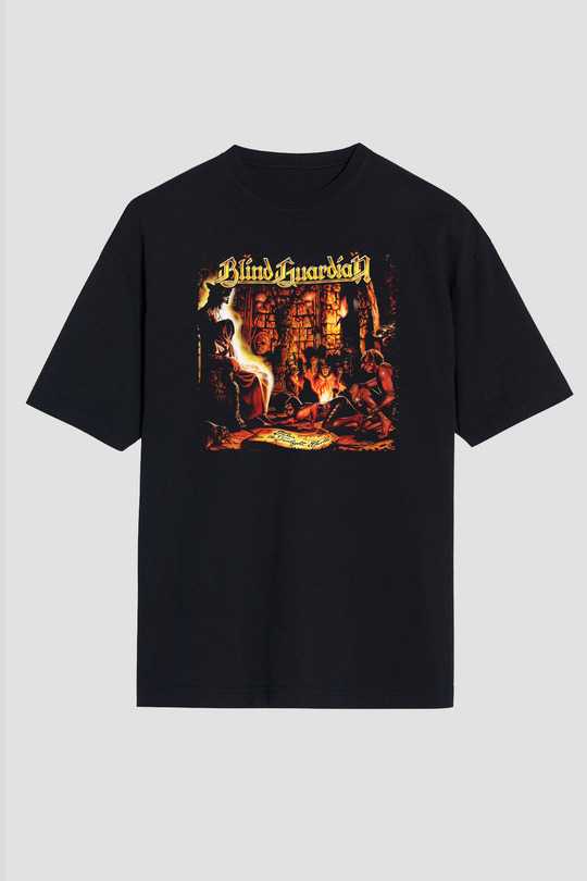 Blind Guardian Siyah Unisex Oversize Tişört T-Shirt