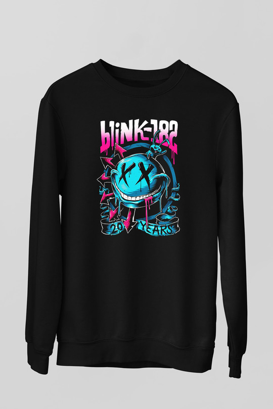 Blink 182 Siyah Unisex Sweatshirt