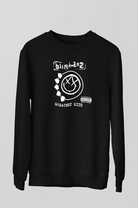 Blink 182 Siyah Unisex Sweatshirt