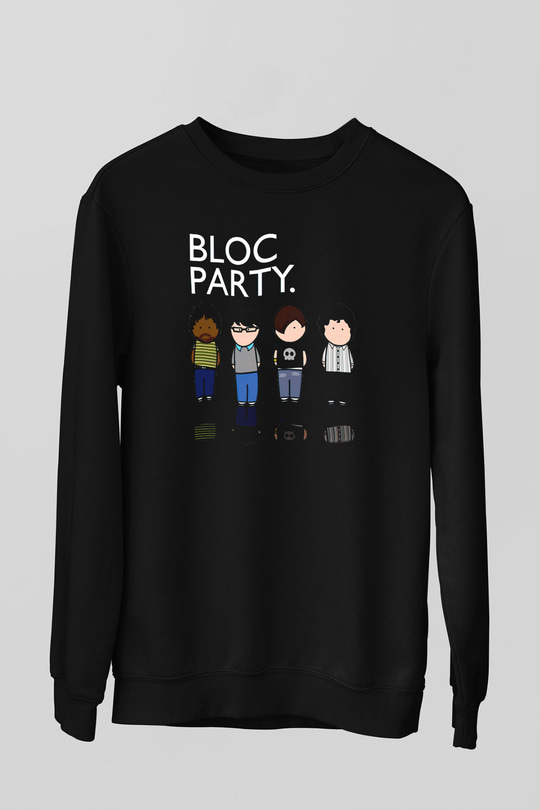 Bloc Party Siyah Unisex Sweatshirt