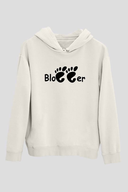 Blogger Beyaz Unisex Hoodie