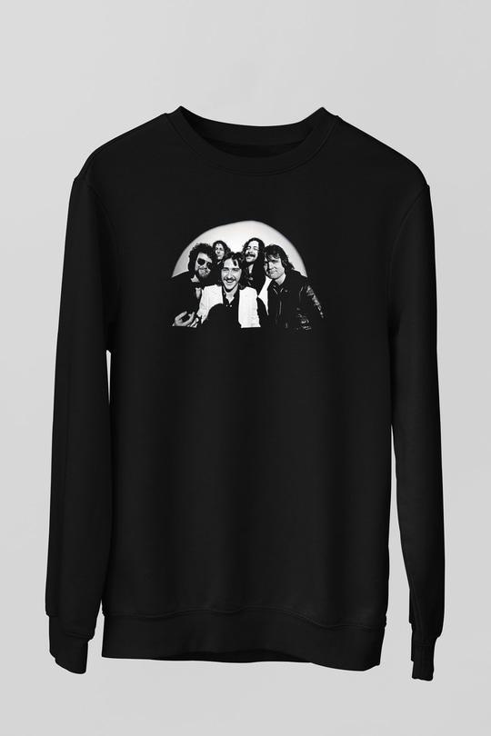 Blue Oyster Cult Baskılı Unisex Siyah Sweatshirt