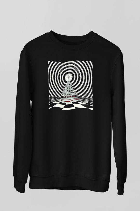 Blue Oyster Cult Baskılı Unisex Siyah Sweatshirt