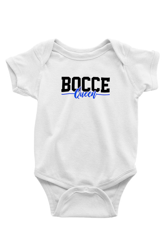 Bocce Baskılı Beyaz Bebek Body - Zıbın