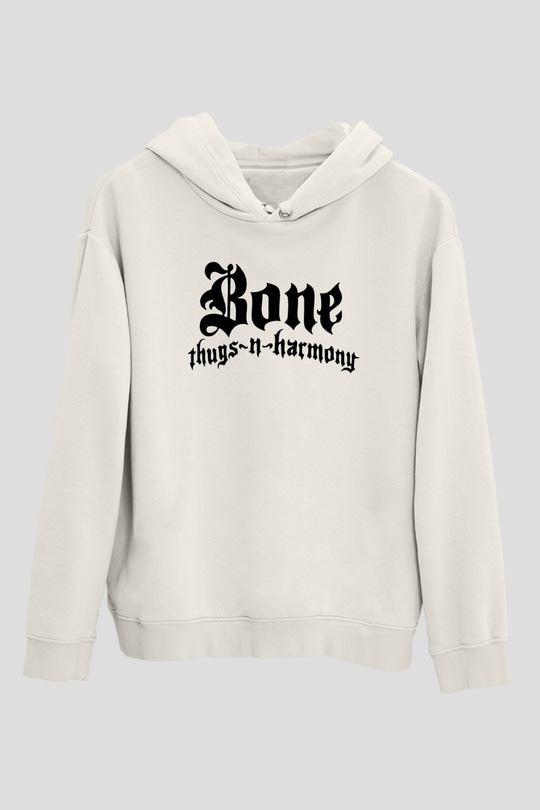 Bone Thugs-n-Harmony Beyaz Unisex Kapşonlu Sweatshirt