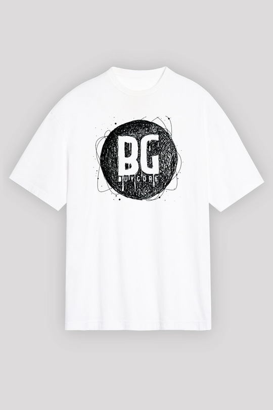 Borgore Beyaz Unisex Tişört T-Shirt - TişörtFabrikası