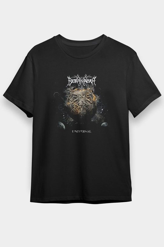Borknagar Baskılı Unisex Siyah Tişört - Tshirt