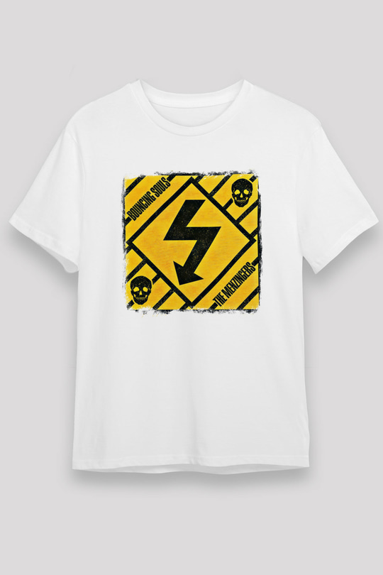 Bouncing Souls Baskılı Unisex Beyaz Tişört