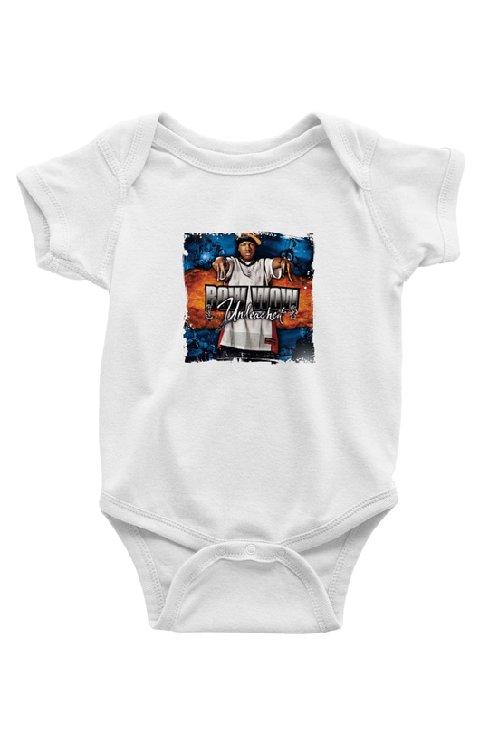 Bow Wow Baskılı Unisex Beyaz Bebek Body - Zıbın