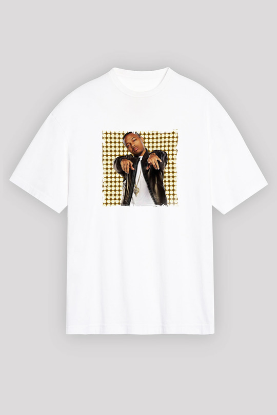 Bow Wow Baskılı Unisex Beyaz Tişört