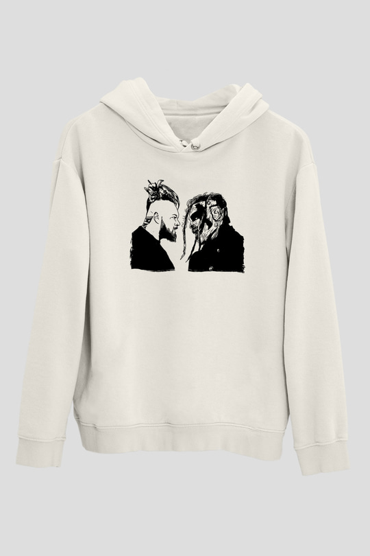 Bray Wyatt Baskılı Beyaz Unisex Hoodie