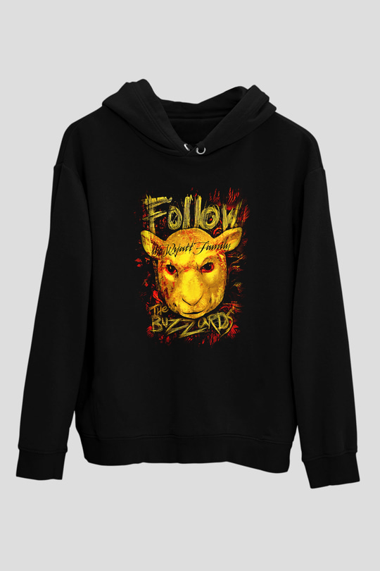 Bray Wyatt Baskılı Unisex Siyah Hoodie