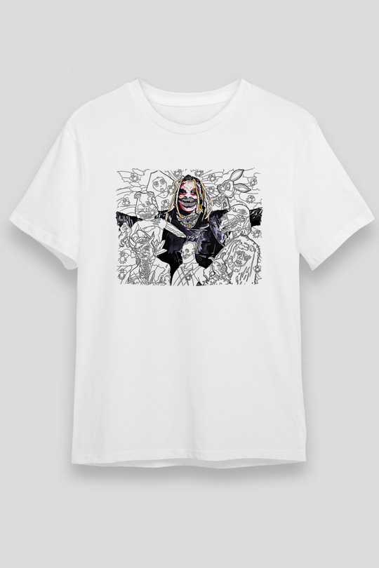 Bray Wyatt Unisex Baskılı Beyaz Tişört - Tshirt