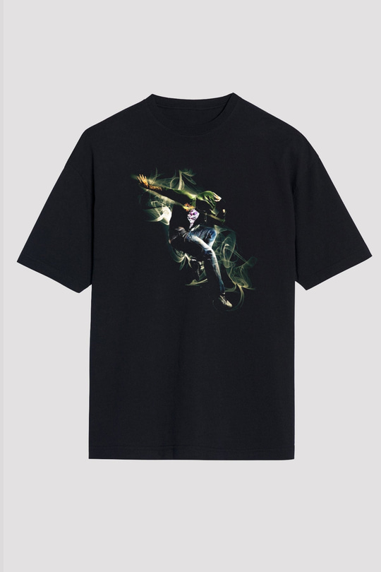 Breakdans Siyah Unisex Oversize Tişört T-Shirt