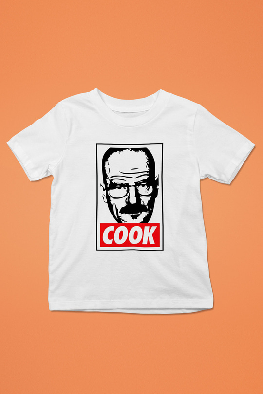 Breaking Bad Heisenberg Baskılı Beyaz Unisex Çocuk Tişört