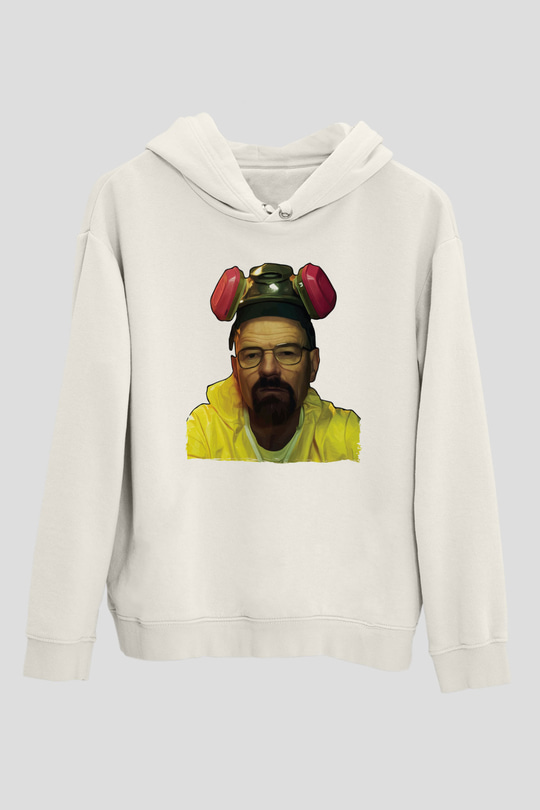 Breaking Bad Heisenberg Beyaz Unisex Hoodie