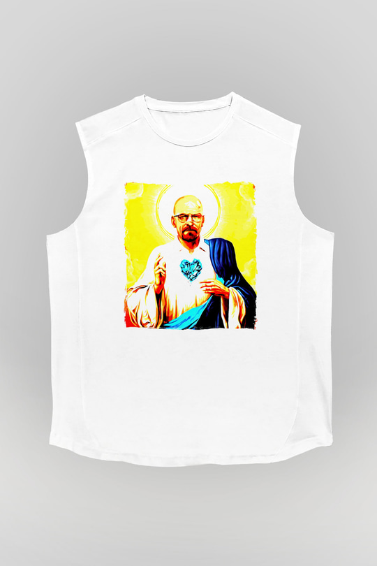 Breaking Bad Heisenberg Beyaz Unisex Kolsuz Tişört