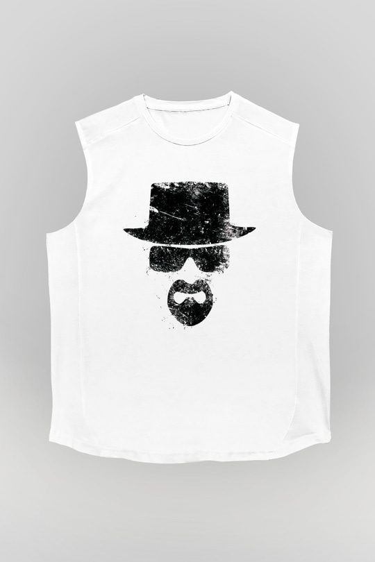 Breaking Bad Heisenberg Beyaz Unisex Kolsuz Tişört