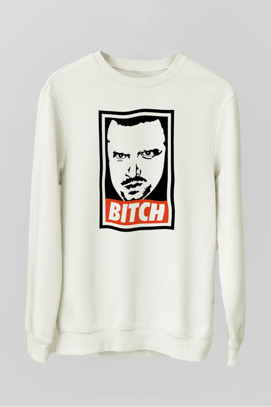 Breaking Bad Heisenberg Beyaz Unisex Sweatshirt
