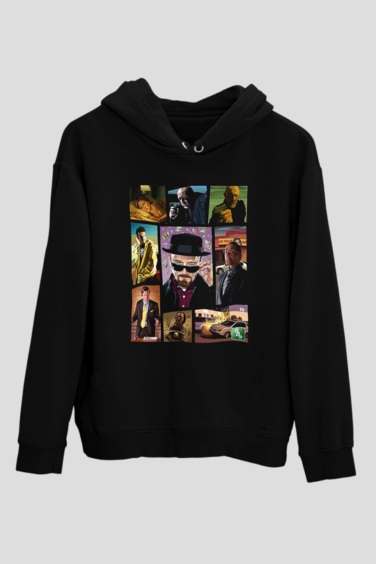 Breaking Bad Heisenberg Siyah Unisex Hoodie