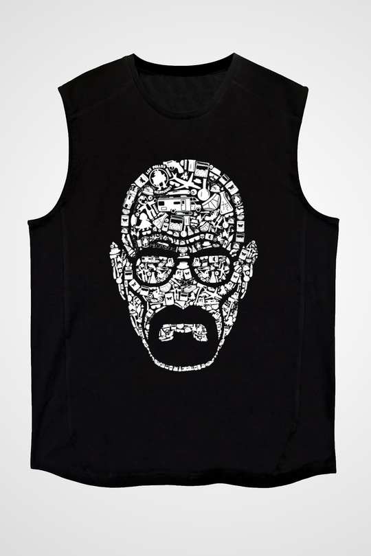 Breaking Bad Heisenberg Siyah Unisex Kolsuz Tişört