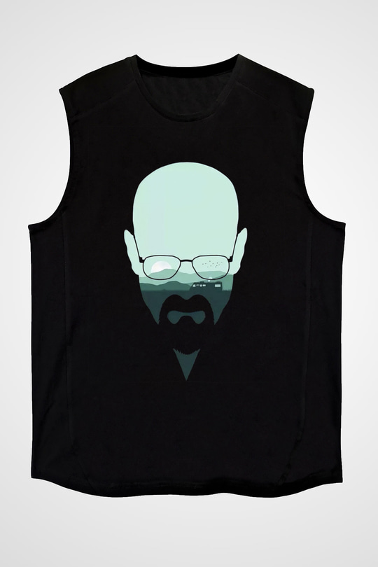 Breaking Bad Heisenberg Siyah Unisex Kolsuz Tişört