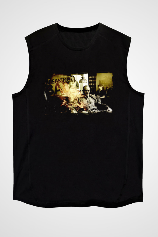 Breaking Bad Heisenberg Siyah Unisex Kolsuz Tişört