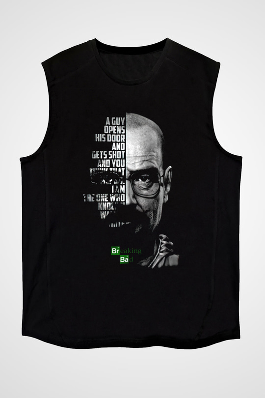 Breaking Bad Heisenberg Siyah Unisex Kolsuz Tişört