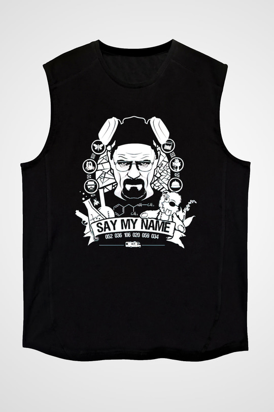Breaking Bad Heisenberg Siyah Unisex Kolsuz Tişört