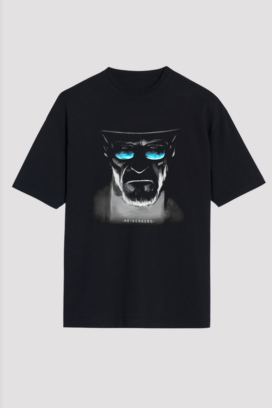 Breaking Bad Heisenberg Siyah Unisex Oversize Tişört T-Shirt