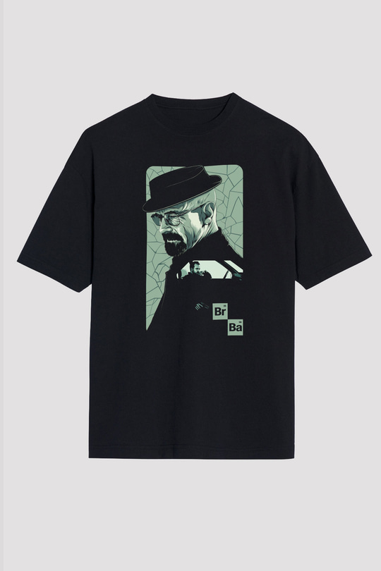 Breaking Bad Heisenberg Siyah Unisex Oversize Tişört T-Shirt