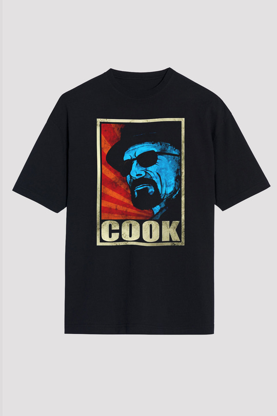 Breaking Bad Heisenberg Siyah Unisex Oversize Tişört T-Shirt