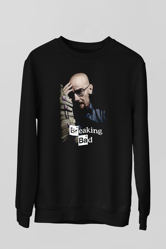 Breaking Bad Heisenberg Siyah Unisex Sweatshirt