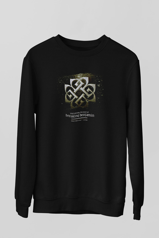 Breaking Benjamin Baskılı Unisex Siyah Sweatshirt