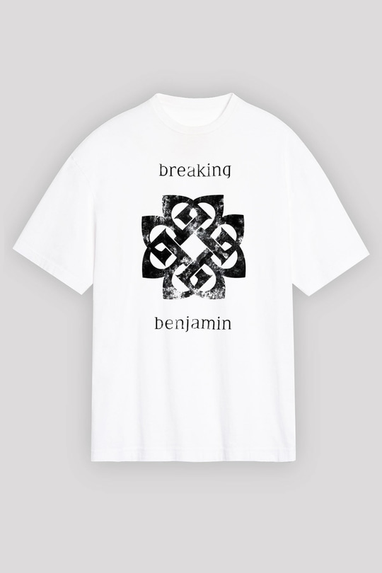 Breaking Benjamin Beyaz Unisex Oversize Tişört T-Shirt