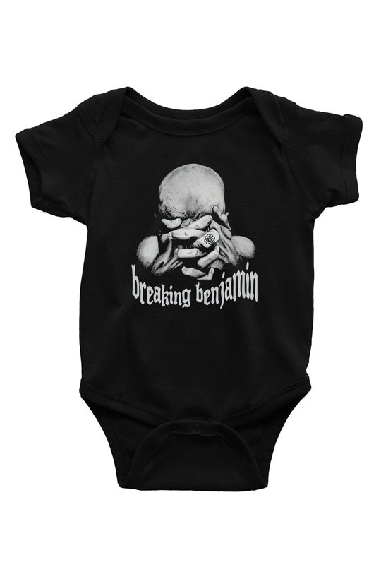 Breaking Benjamin Siyah Bebek Body - Zıbın