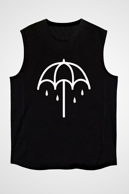 Bring Me the Horizon Baskılı Unisex Siyah Kolsuz Tişört