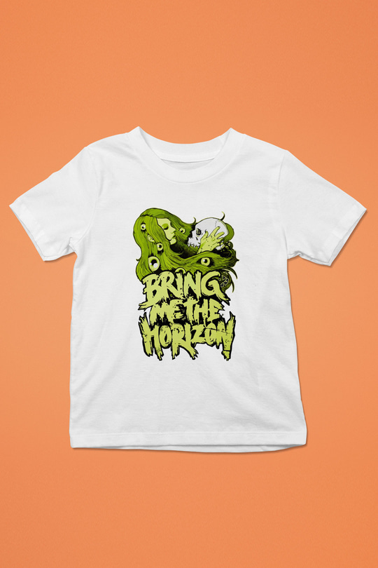 Bring Me the Horizon Beyaz Unisex Çocuk Tişört