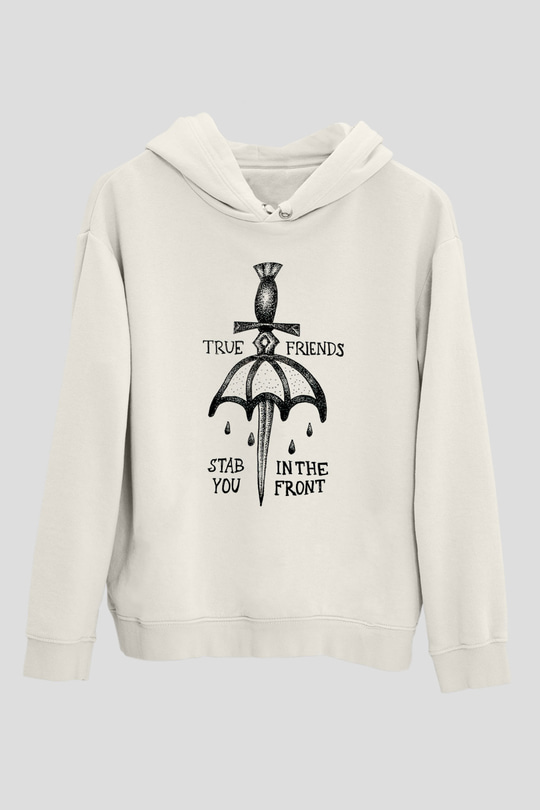 Bring Me the Horizon Beyaz Unisex Kapüşonlu Sweatshirt