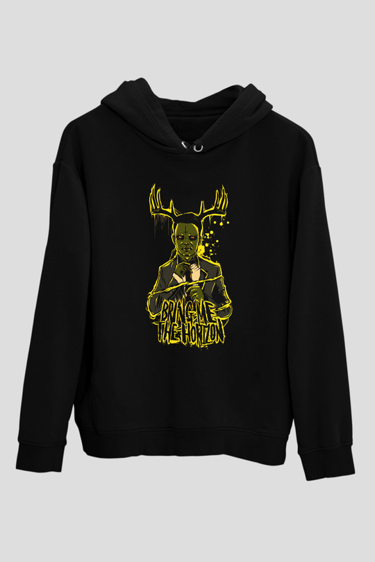 Bring Me the Horizon Siyah Unisex Kapüşonlu Sweatshirt