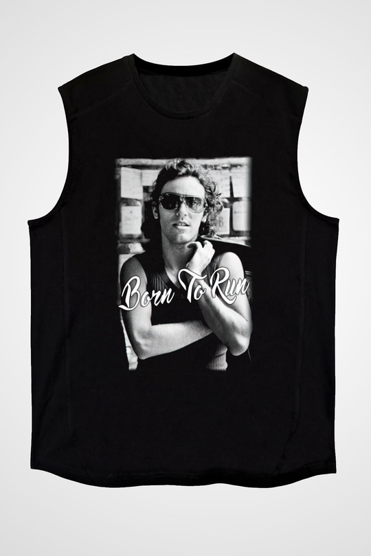 Bruce Springsteen Siyah Unisex Kolsuz Tişört