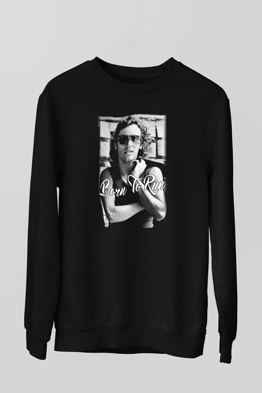 Bruce Springsteen Siyah Unisex Sweatshirt