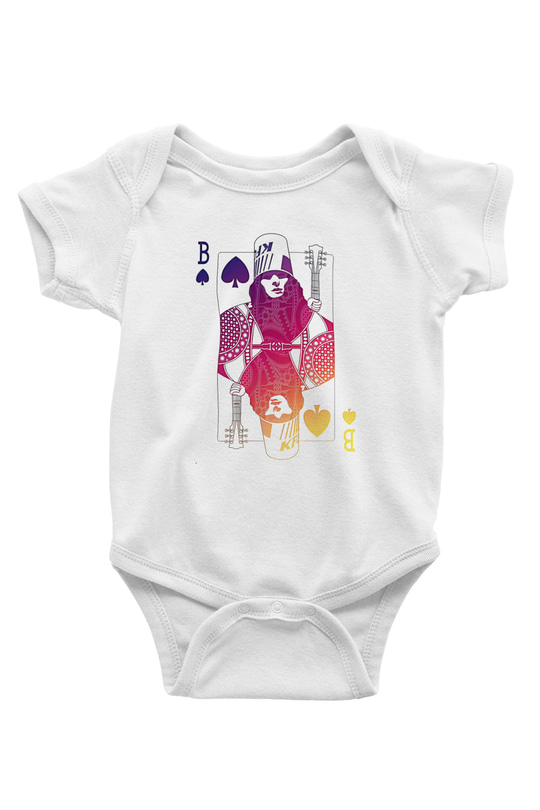 Buckethead Baskılı Beyaz Unisex Bebek Body - Zıbın