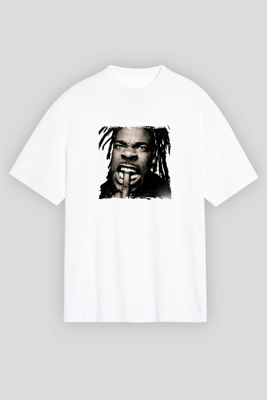 Busta Rhymes Baskılı Unisex Beyaz Tişört