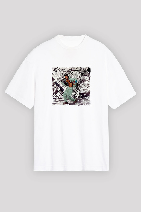 Busta Rhymes Baskılı Unisex Beyaz Tişört
