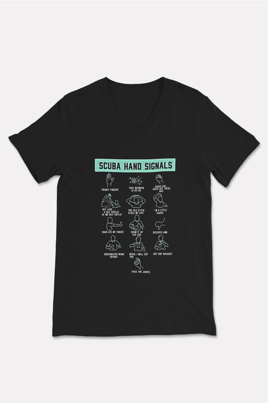 Buz Hokeyi - Ice Hockey Baskılı Unisex Siyah V Yaka Tişört