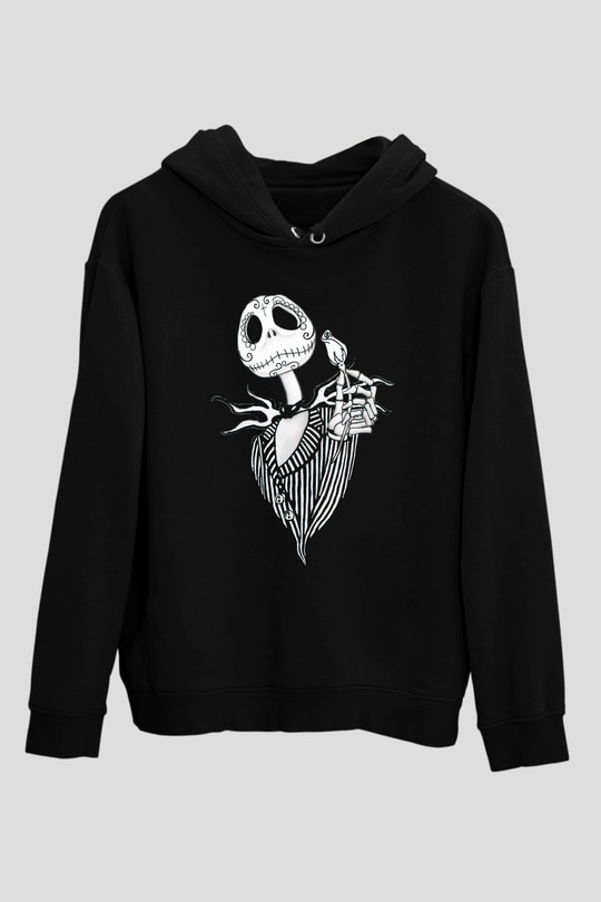 Cadılar Bayramı TemalıSiyah  Unisex Hoodie