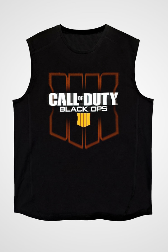 Call of Duty Siyah Unisex Kolsuz Tişört