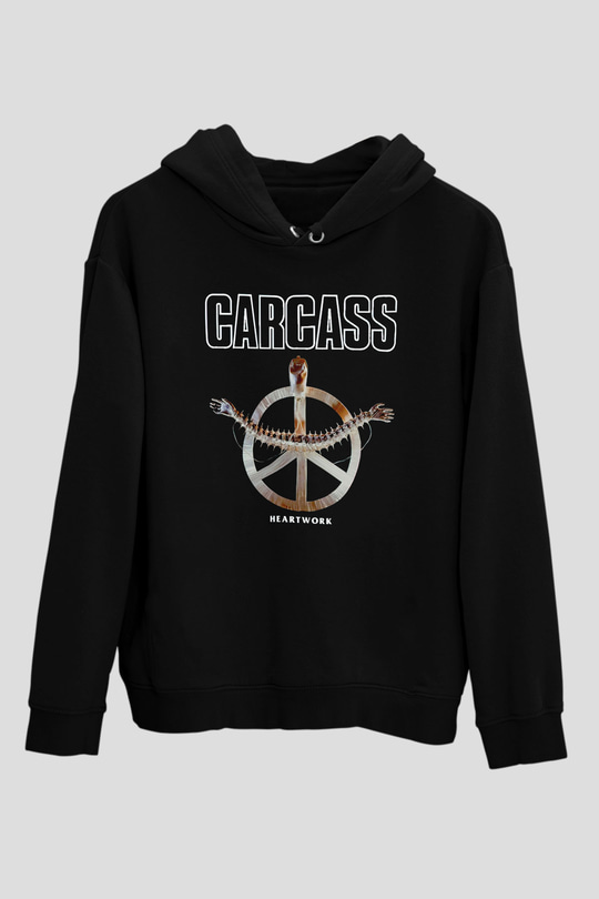 Carcass Siyah Unisex Kapüşonlu Sweatshirt